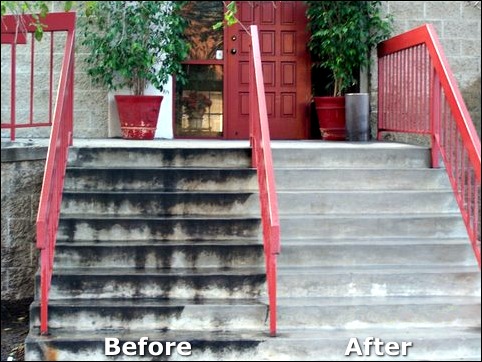 Before & After Concrete Steps