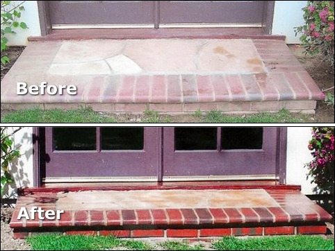 Before & After Brick/Stone Porch